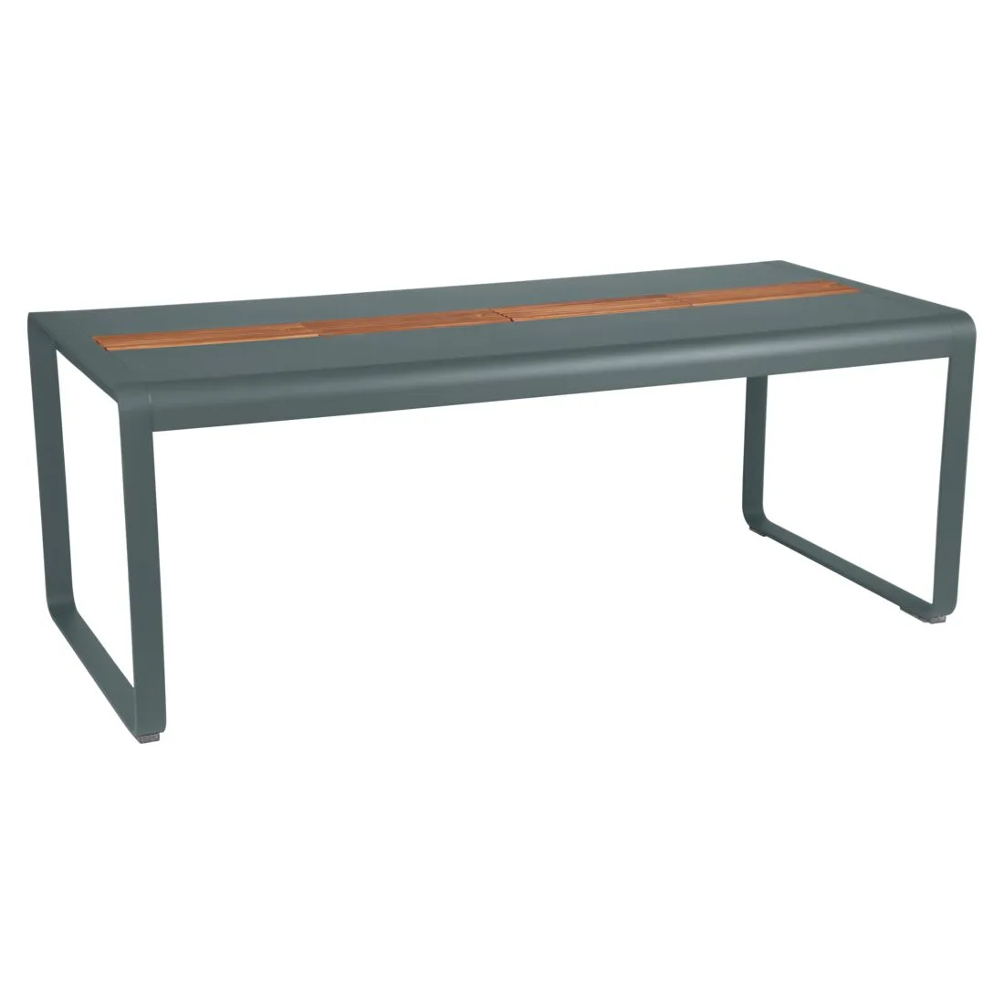 Fermob BELLEVIE TABLE 196X90 AVEC RANGEMENTS  COTE RAINURE